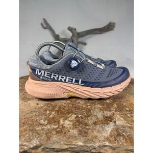 Merrell Agility Peak 5 BOA GORE-TEX Womens Trail Running Shoes Blue J068360 8.5